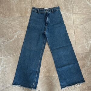 Zara Marine Straight Blue Jeans